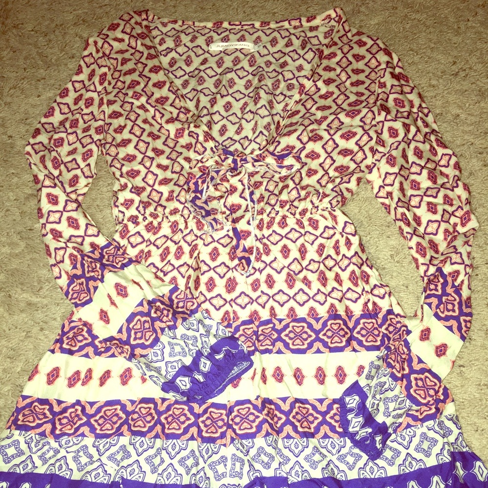 💚 NEW no tags XS Cute Colorful Romper w V neck