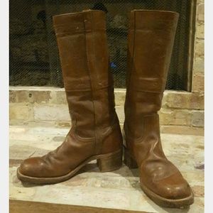 Tall Embroidered Leather Festival Boots 10.5