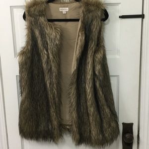 Faux fur vest