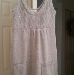 Sleeveless sweater dress
