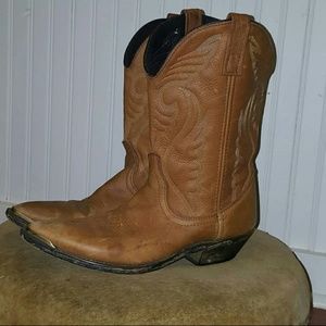 Brown Leather Cowboy/Cowgirl Boots