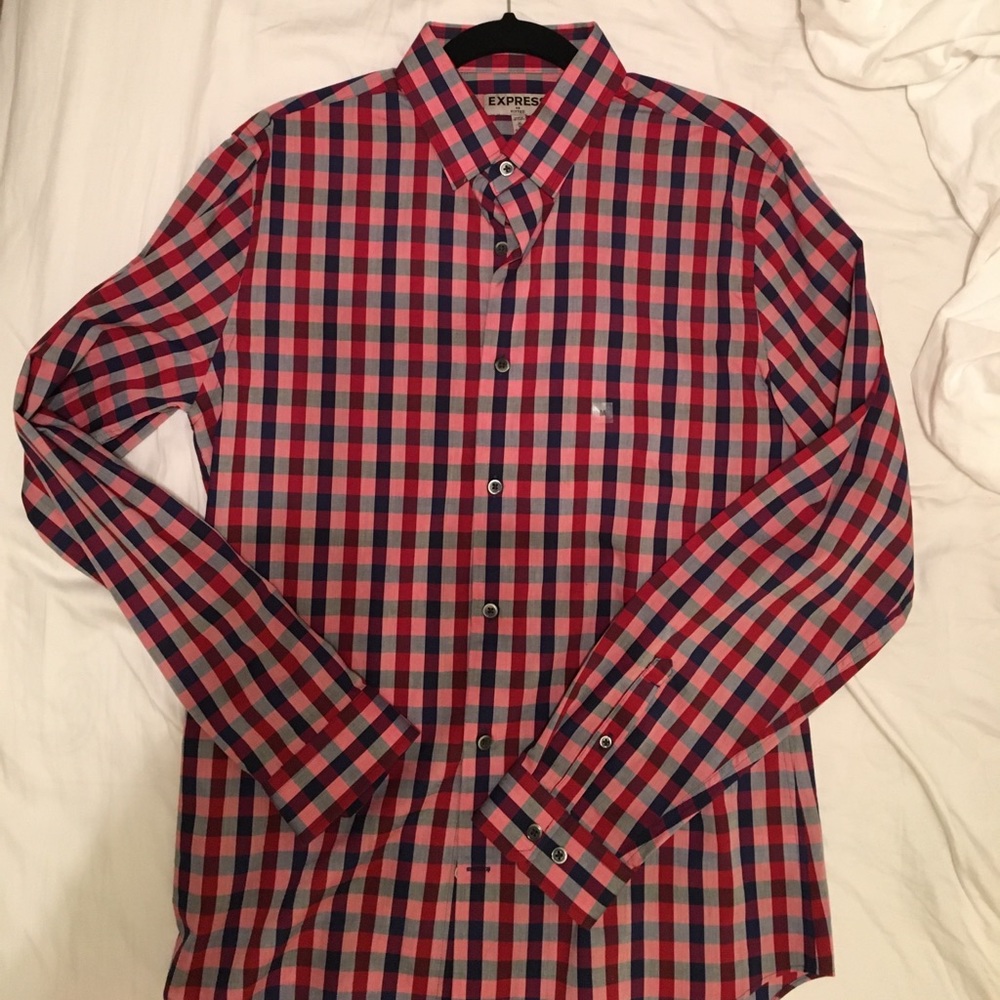 Express casual/dress fitted shirt