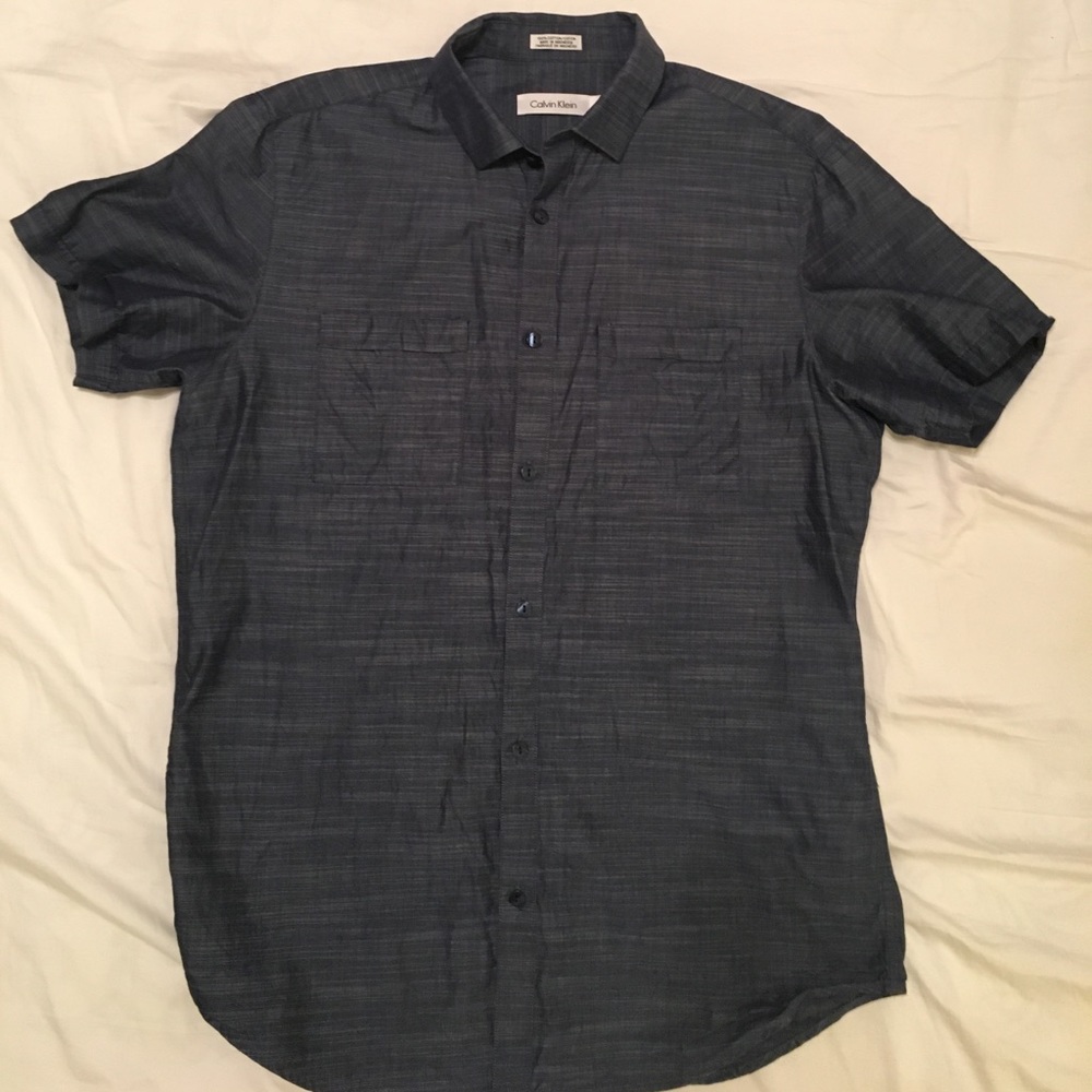 Calvin Klein navy blue shirt