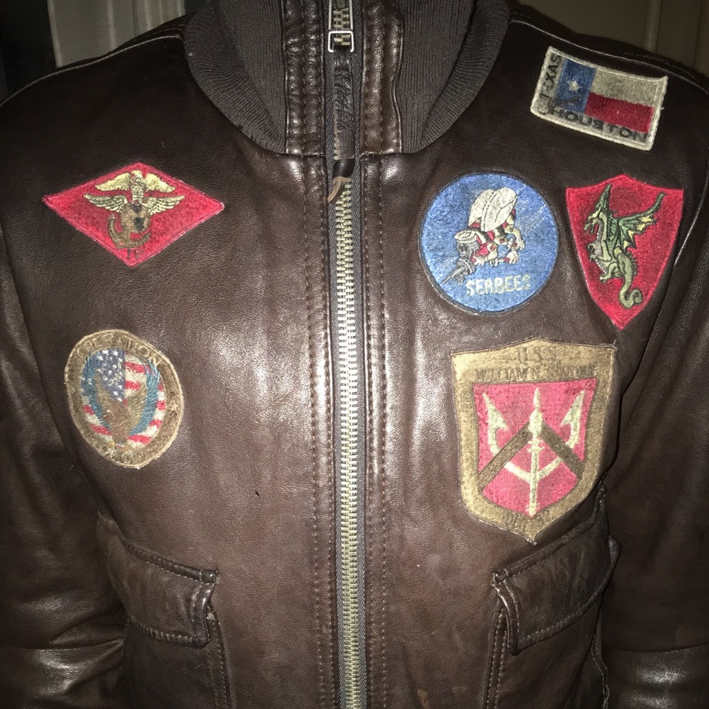 Official miss top gun leather jacket