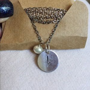 Dainty initial necklace (multiple letters)