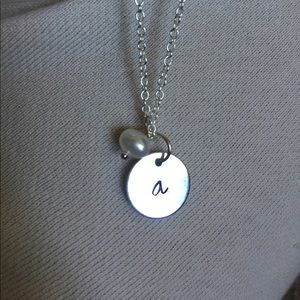 Dainty initial necklace (multiple letters)