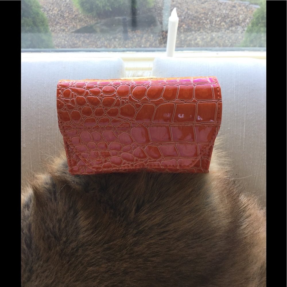 Orange card case