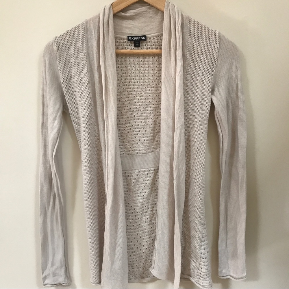 Express Beige Cardigan