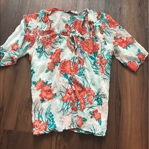 Tropical light weight float top 💛🍹