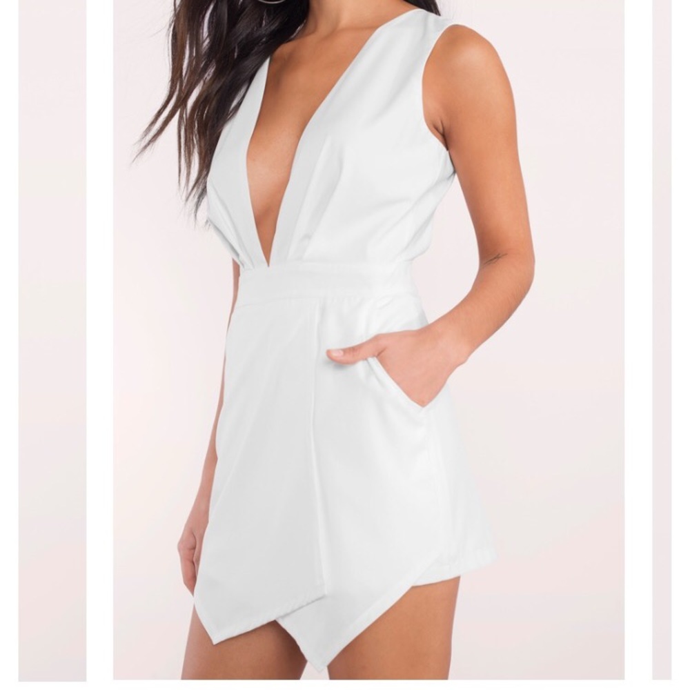 TOBI Get Low White Romper