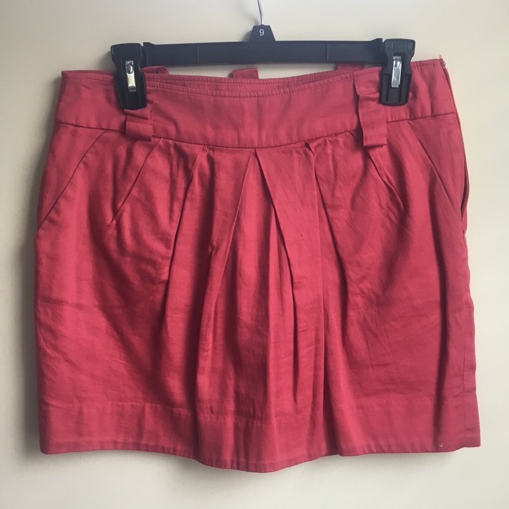 Pink Skirt with Pleats
