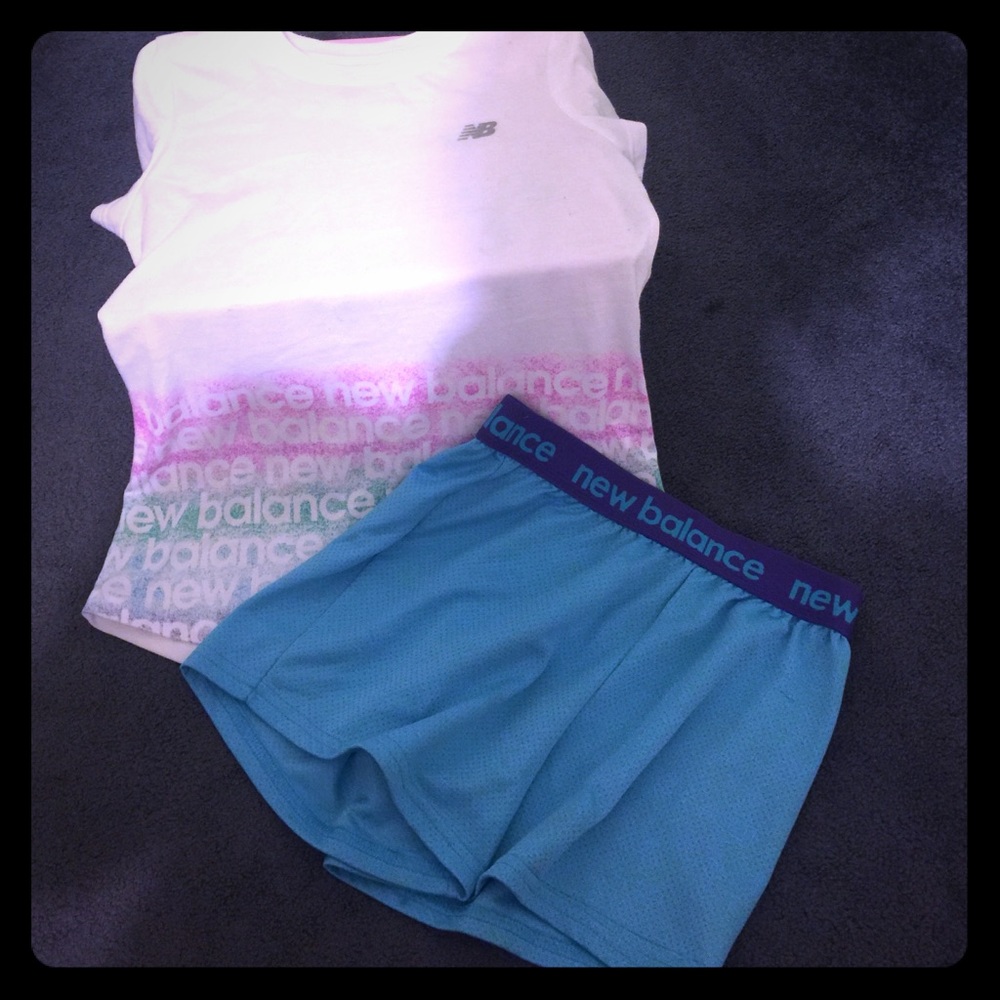 🔥Kids New balance shorts and t-shirt🔥