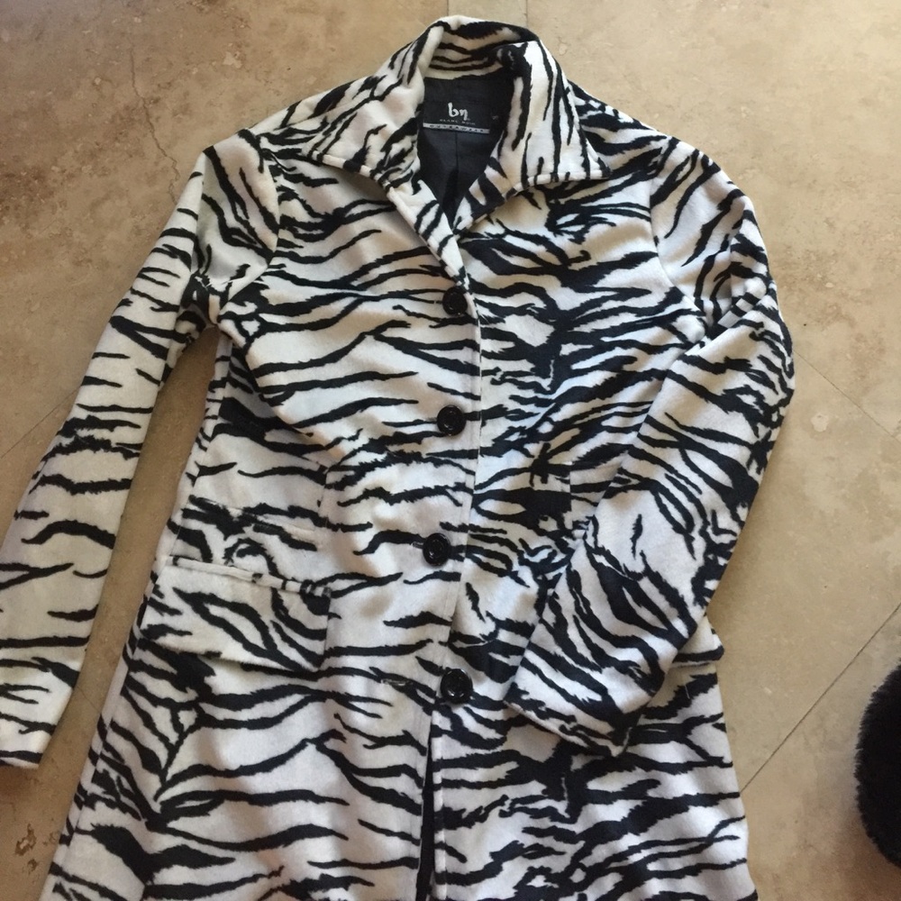 Fun zebra print coat