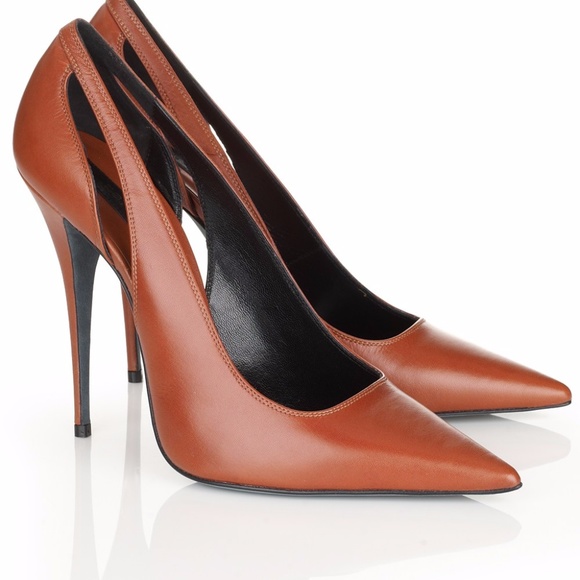 Narciso Rodriguez Shoes - Narciso Rodriguez Cognac Leather Pumps Narciso Rodriguez Shoes - Narciso Rodriguez Cognac Leather Pumps