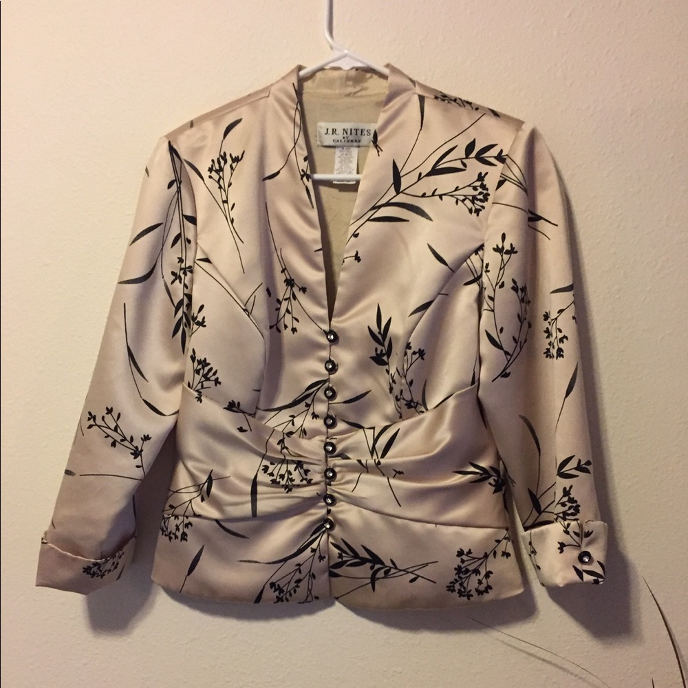 JR Nites floral dress jacket top