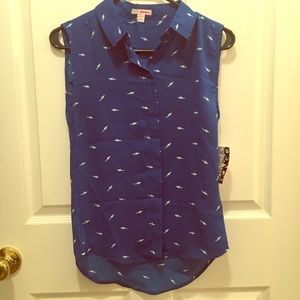 Royal Blue Shark Shirt