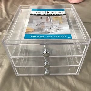 NWT Vanity Makeup Organizer Three Drawers