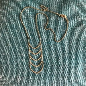 Lucky Brand Summer Necklace Gold Geometric Long