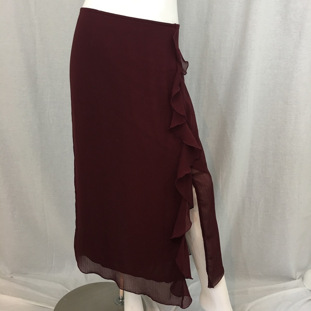 SOLD 💜Sz 18 Venezia Asymmetrical Hem Ruffle Skirt - Picture 8 of 8