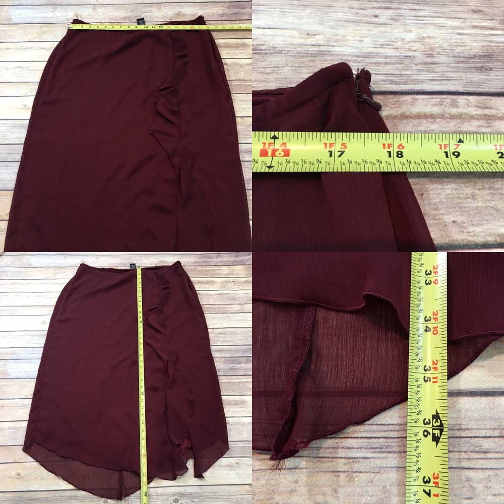 SOLD 💜Sz 18 Venezia Asymmetrical Hem Ruffle Skirt - Picture 2 of 8