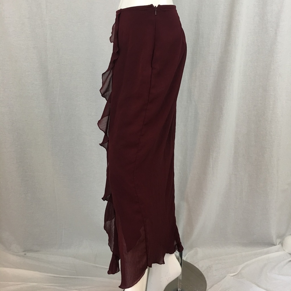 SOLD 💜Sz 18 Venezia Asymmetrical Hem Ruffle Skirt - Picture 6 of 8