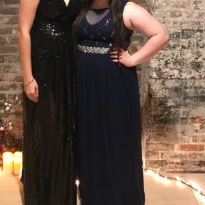 Navy Blue Formal Dress (on the right)