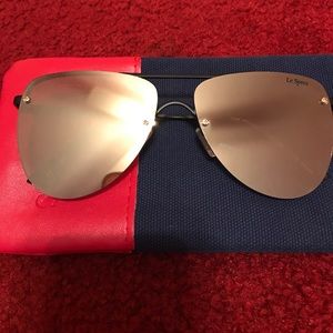 LeSpecs 'The Prince' 57mm Mirror Sunglasses