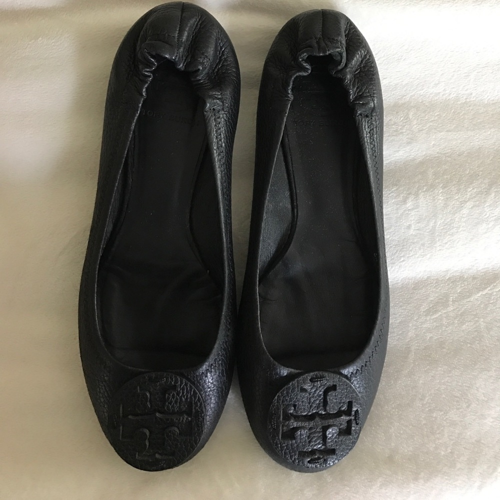Tory Burch Black Flats