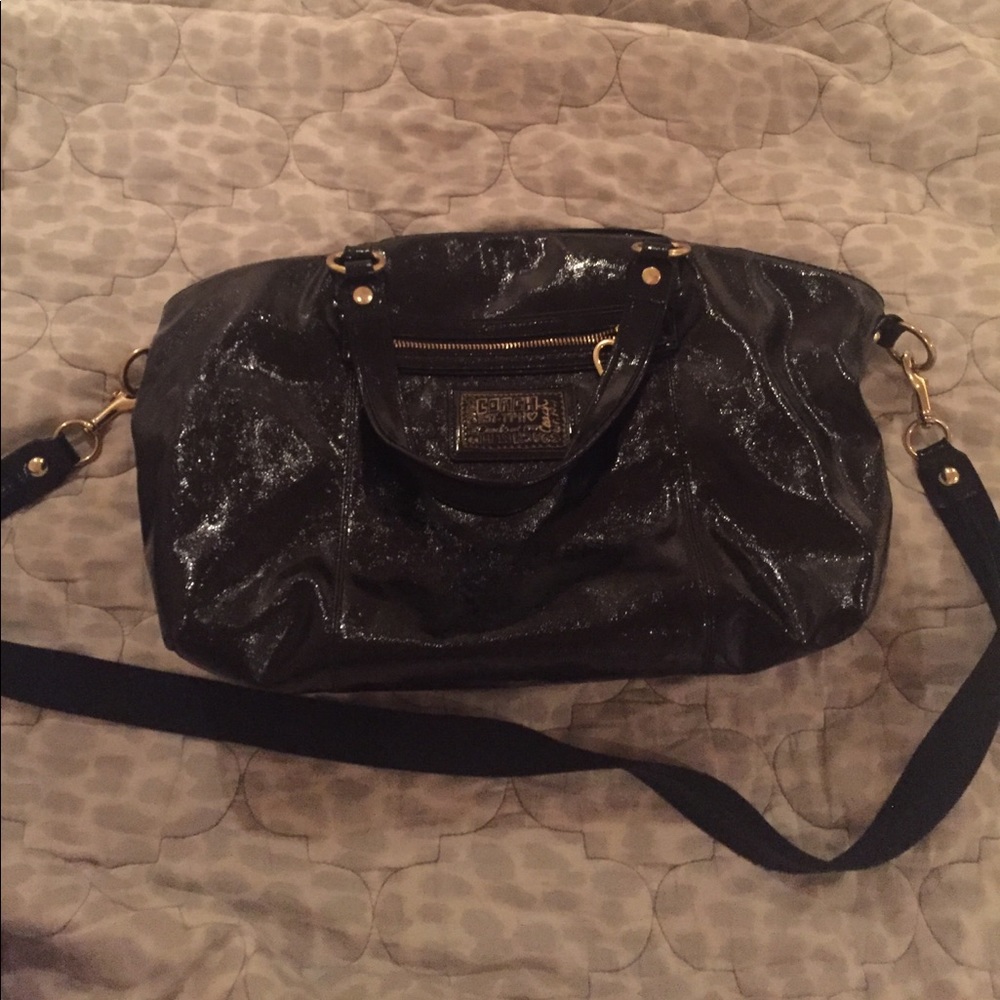 Black Patent Leather Coach Bag