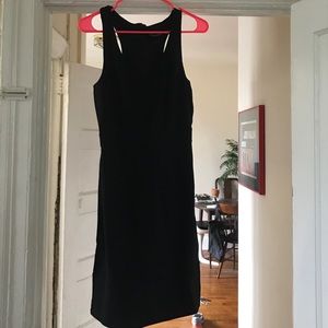 Black racer back Cynthia Rowley dress