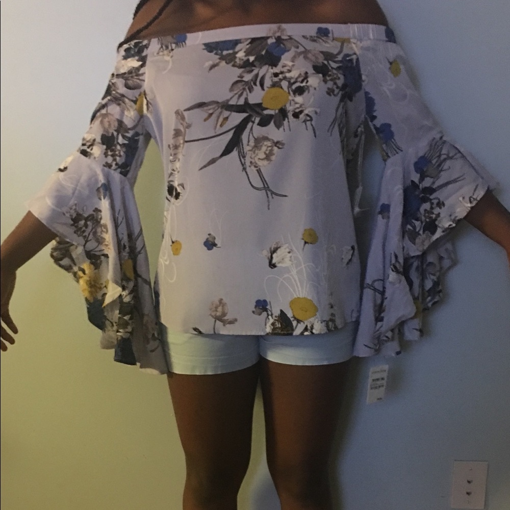 Purple Puff Nouveau Botanical Blouse