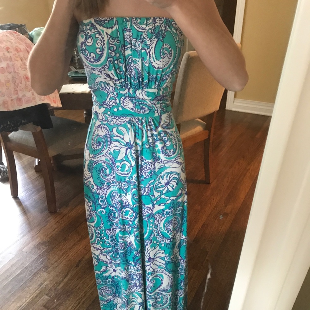 Lilly Pulitzer Holbrook Maxi szXS Montaik Print