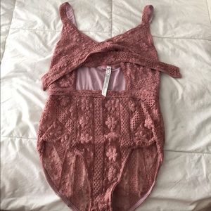 Free people lace bodysuit