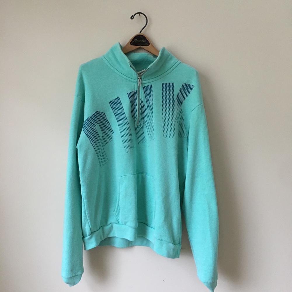 VS Pink Half Zip Sweatshirt