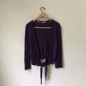 Athleta Crop Tie Sweater