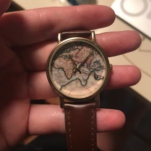 Urban outfitters global globe world map watch