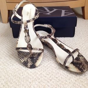 Anne Klein Women's Wedge Sandals - Size 10