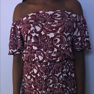 Loft print maxi dress
