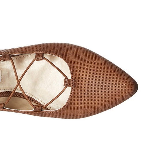 Tan Pointed Toe Flat - Picture 2 of 8