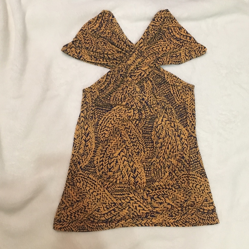 The Limited yellow and navy tank!