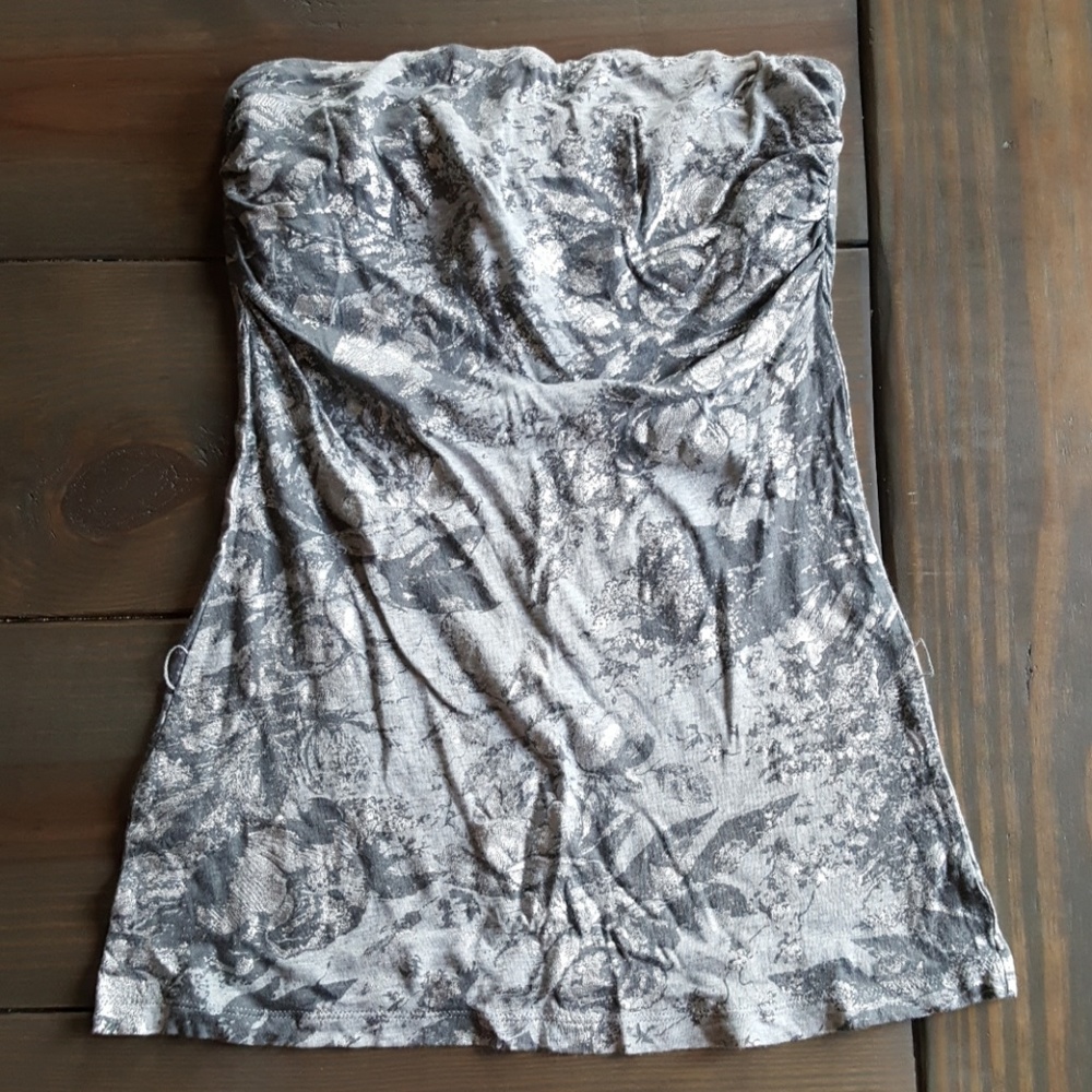 Express Strapless Floral Top