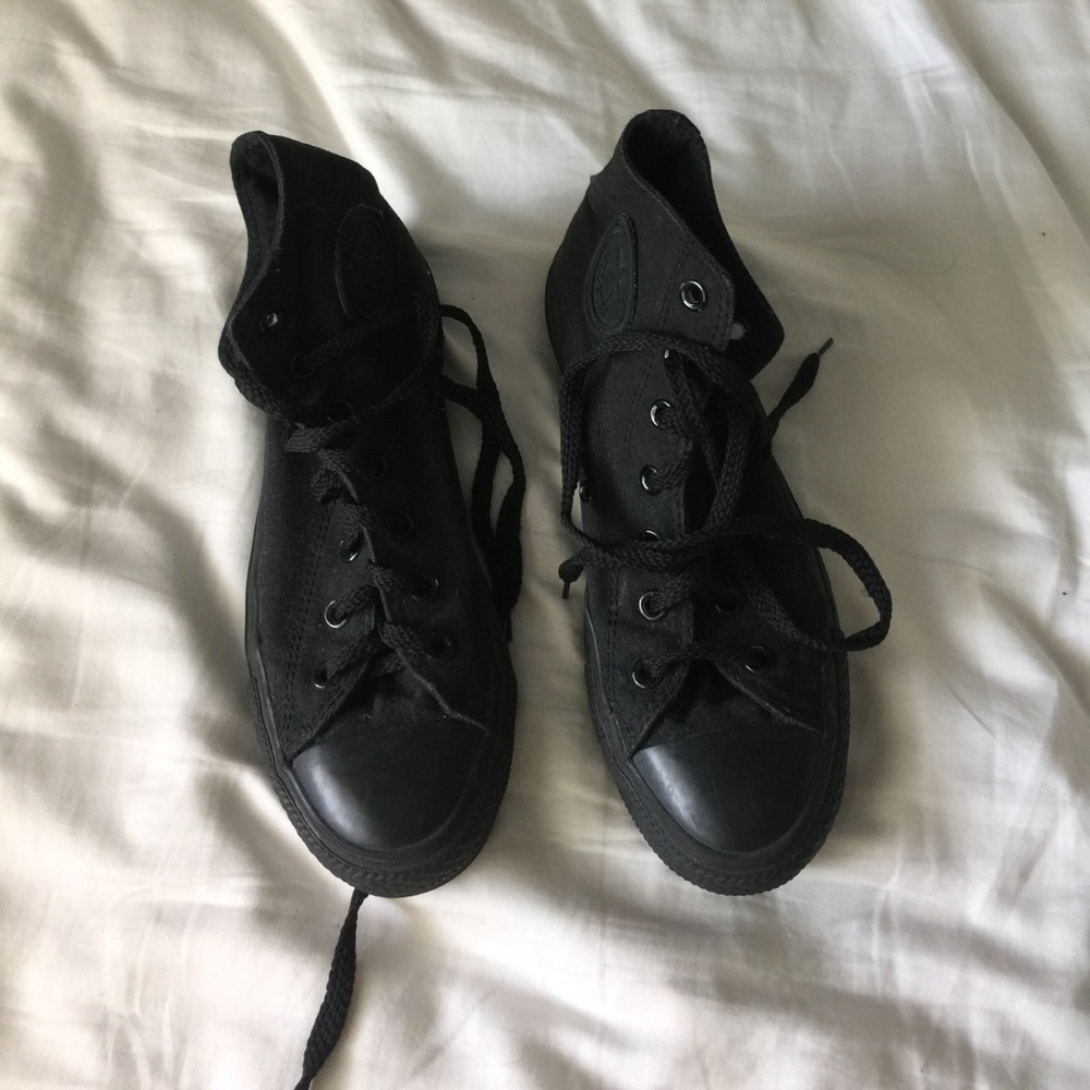 All Black Converse