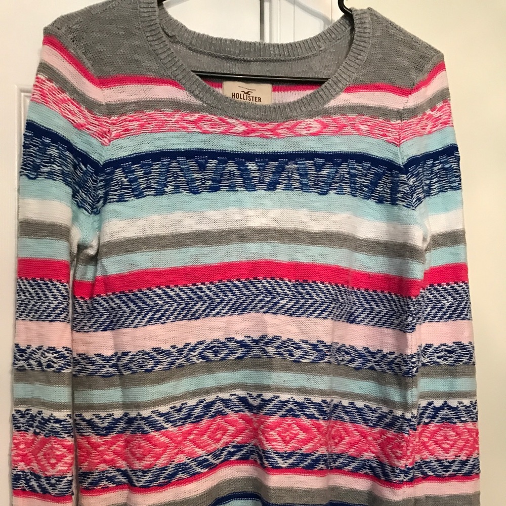 Women's Small Hollister Sweater (VERY COLORFUL)