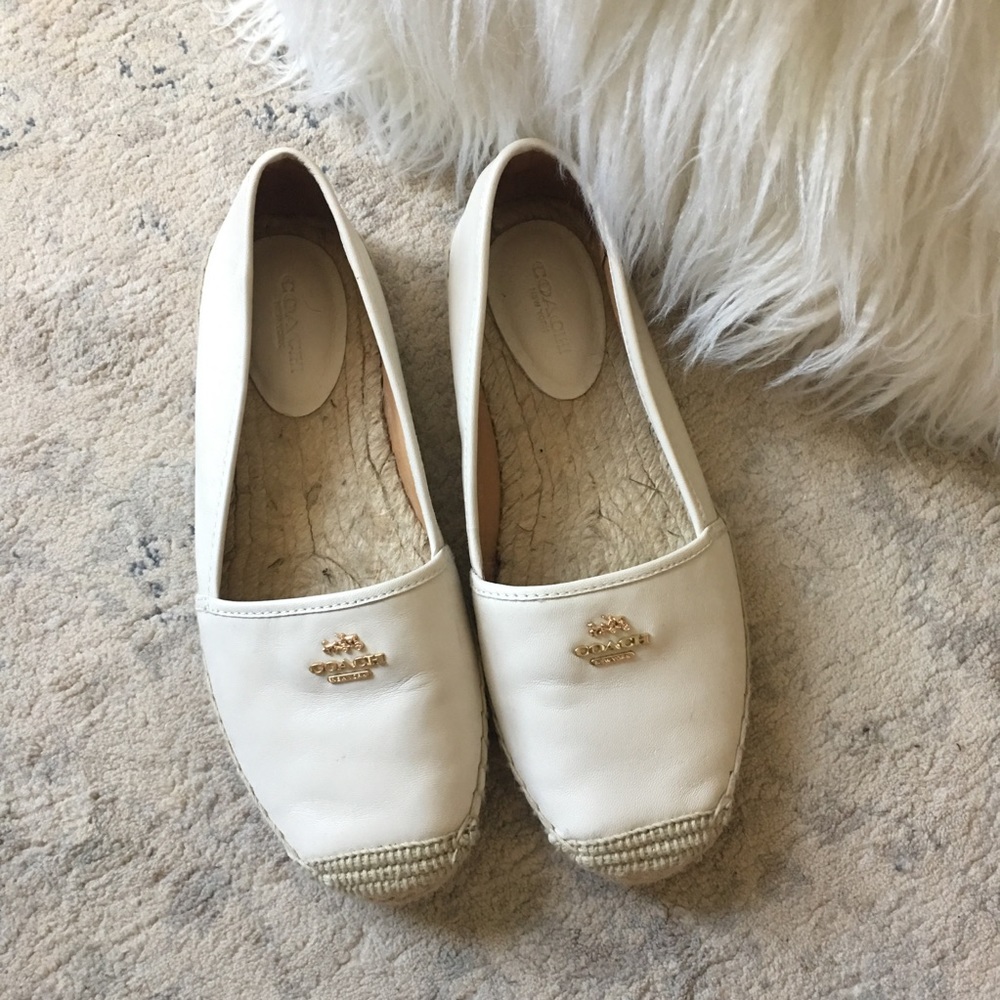 Coach Chalk Rhodelle Espadrilles (Size 9)