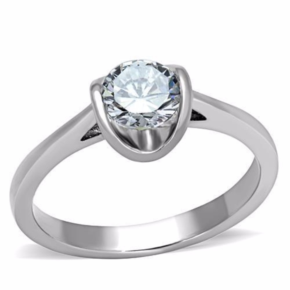 .85Ct Solitaire Cz Engagement Promise Ring