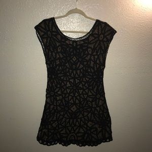 Fitted Crochet mini dress