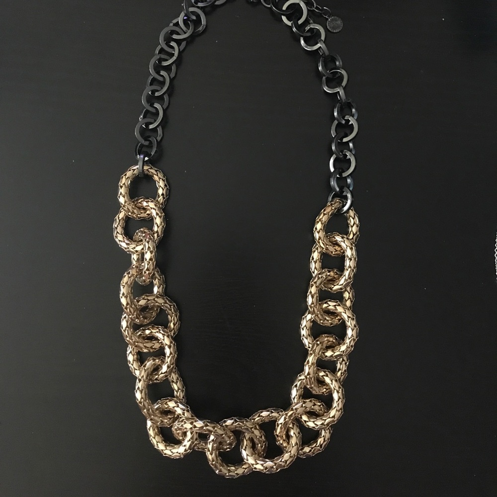 Chunky gold chain necklace 28"