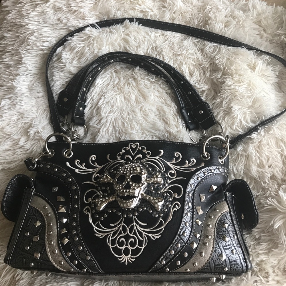 Carried Conceal Skull Purse
