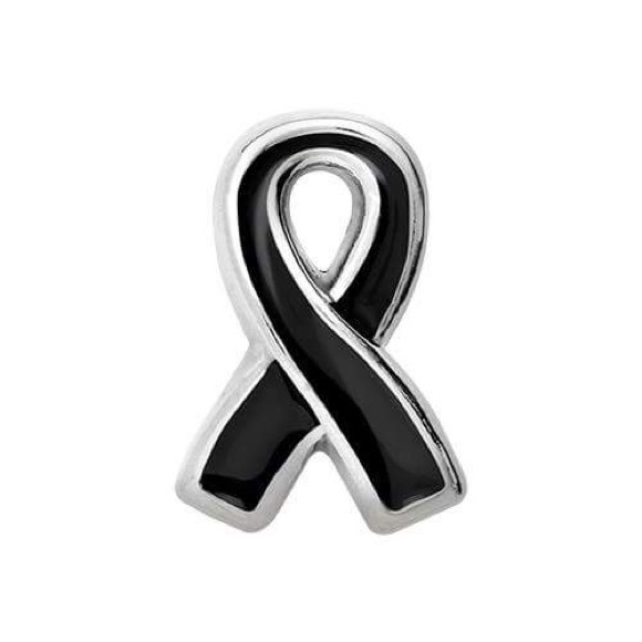 🆑SALE, Melanoma Awareness Ribbon Charm - Picture 1 of 1