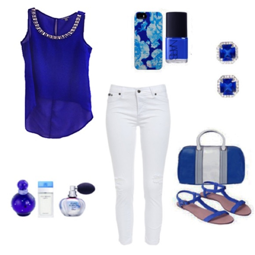 ✨ NWOT ✨ ROYAL BLUE SEQUIN TANK